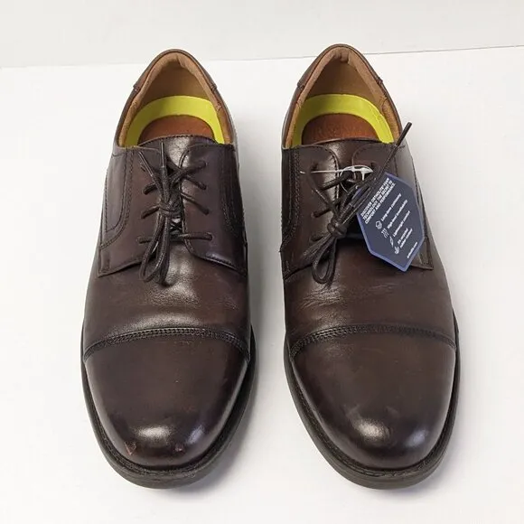 Florsheim Midtown Cap Toe Oxford, Brown Leather, Men's 8.5 3E