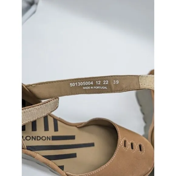 Fly London Ankle Strap Sandals Women's Size US 8 EU 39 BISO305FLY Wedge Boho NEW