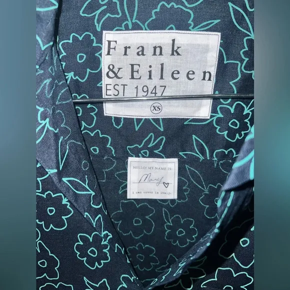 Frank &amp; Eileen Mini 100% Linen Dress size XS