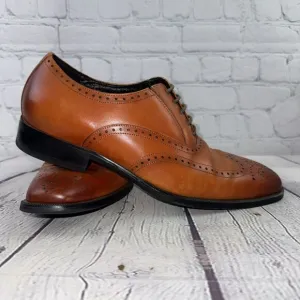 FRASOICUS Mens Dress Designer Shoes with Genuine Leather in Classic Brogue Sz 11