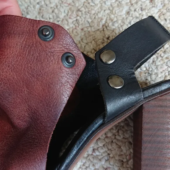 Free People Brown Leather The Picture This Heel size 36.5