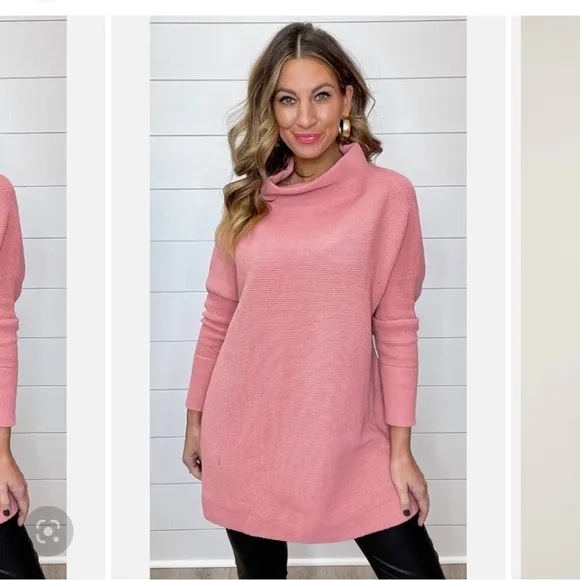 Free People Ottoman Slouchy Tunic Sweater Dress Oversized