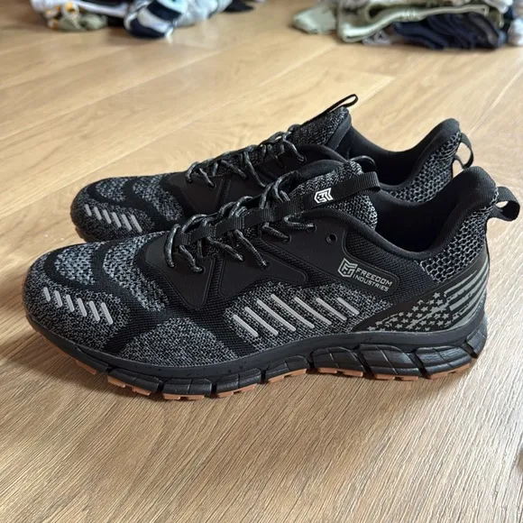 Freedom Industries XP1-RT Men's Black and Gray Athletic Shoes w/ Laces &amp; Inserts