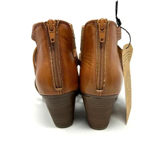 Frye &amp; Co New Women's Gale Tan Brown Strappy Heeled Sandals