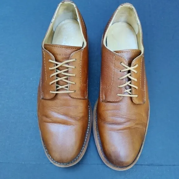 FRYE GRANT WINGTIP Mens Cognac Leather Formal Oxford Casual Shoes Size 10D