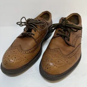 Frye Men's 10 M David Wingtip Oxford Dress Leather Shoes Brown Tan Cognac 84535