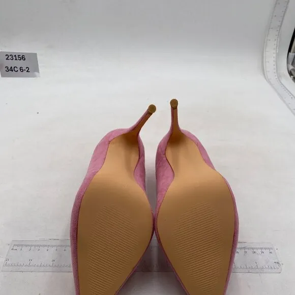 FSJ Women Formal Pointed Toe Pumps High Heel Sexy Stilettos Slip On Office Pink
