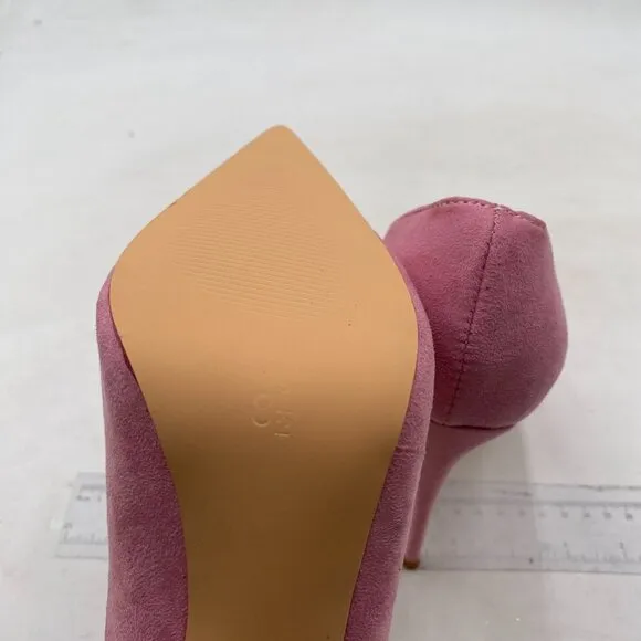 FSJ Women Formal Pointed Toe Pumps High Heel Sexy Stilettos Slip On Office Pink