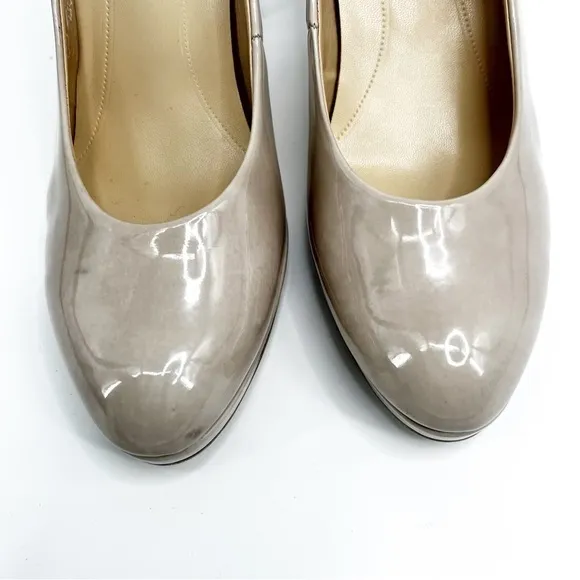 Gabor 95.310.74 Antikrosa Nude Platform Patent Leather Heels 7