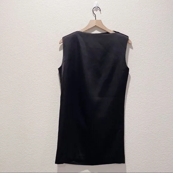GAUGE81 Cali Satin Mini Sheath Dress Black Size Extra Small