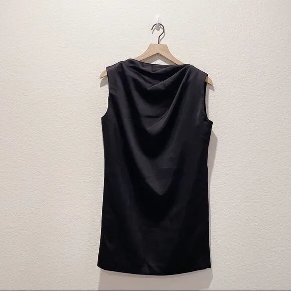 GAUGE81 Cali Satin Mini Sheath Dress Black Size Extra Small