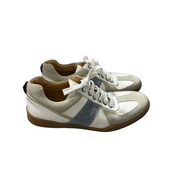 George Brown‎ Bilt Men's Morgan Oxford Sneaker Shoes Sz 10 in White/Cement