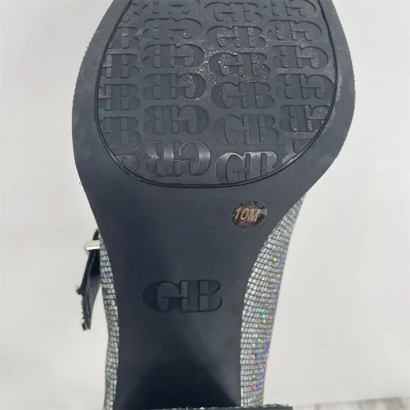 Gianni Bini 2-Night Disco Glitter Silver Rhinestone Platform Pumps Size 10M
