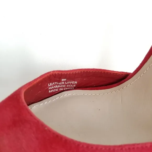 Glint Stunning Strawberry Red Glitter Stiletto High Heels Sparkle Glam Size 9