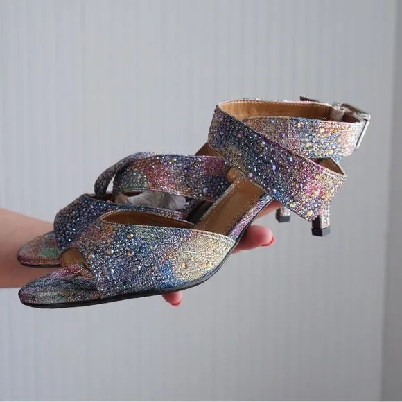 Gorgeous! Bejeweled J. Renee dancing sandals