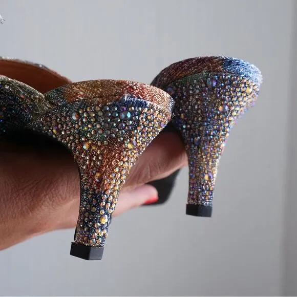 Gorgeous! Bejeweled J. Renee dancing sandals