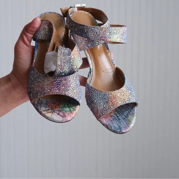 Gorgeous! Bejeweled J. Renee dancing sandals
