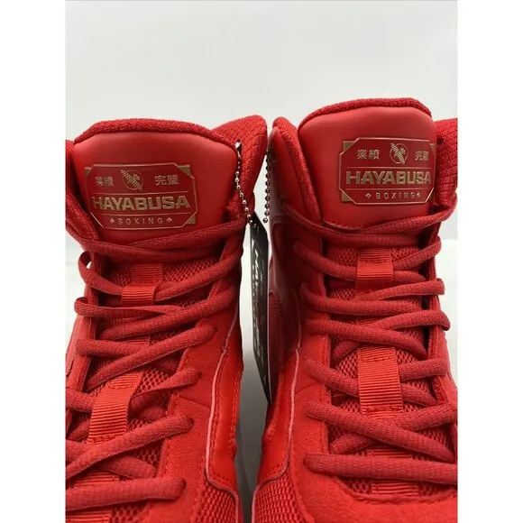 Hayabusa Shoes Men Sz 9 Pro Boxing Shoe Red &amp; Gold