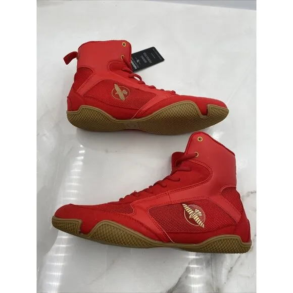 Hayabusa Shoes Men Sz 9 Pro Boxing Shoe Red &amp; Gold