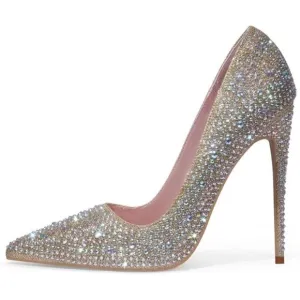 Heels for Bride Shoes for Women Gold