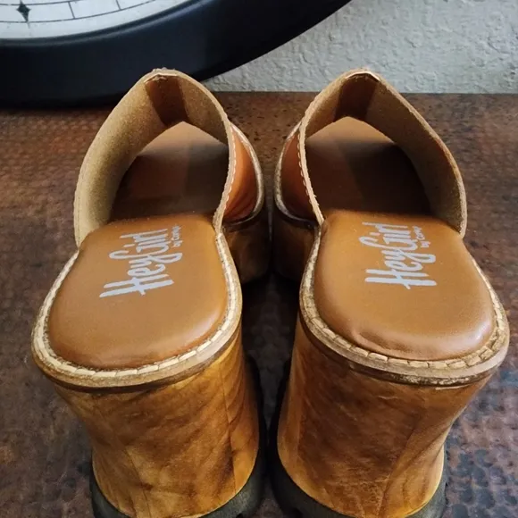 Hey Girl by Corkys Block Party Platforms in Camel