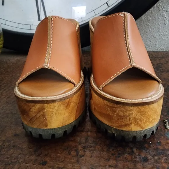 Hey Girl by Corkys Block Party Platforms in Camel