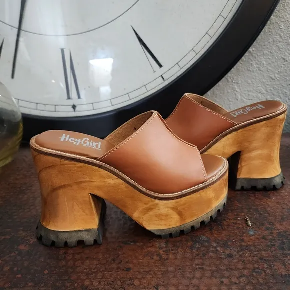 Hey Girl by Corkys Block Party Platforms in Camel