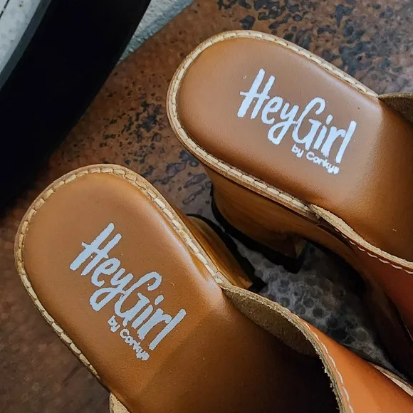 Hey Girl by Corkys Block Party Platforms in Camel