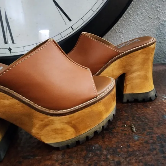 Hey Girl by Corkys Block Party Platforms in Camel