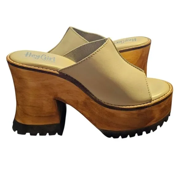 Hey Girl by Corky’s Bone Block Party Platform Open Toe Sandals BOHO US 9