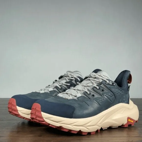 HOKA Kaha 2 Low GTX Womens 7 Limestone Shifting Sand Trail Running Shoes Hiking