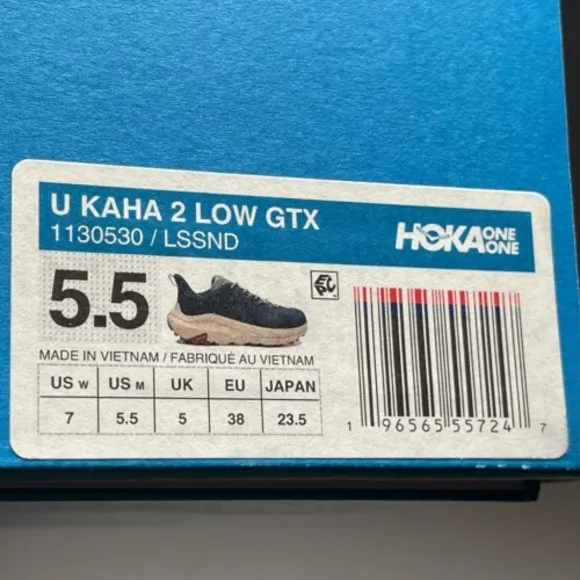 HOKA Kaha 2 Low GTX Womens 7 Limestone Shifting Sand Trail Running Shoes Hiking