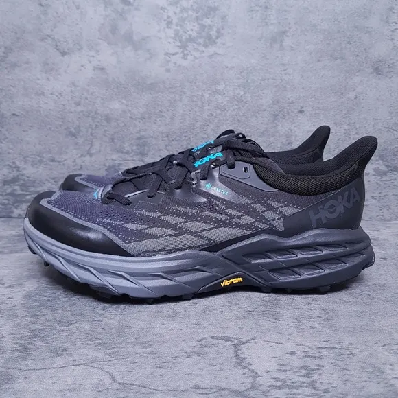 HOKA One One Speedgoat 5 GTX Gore Tex Spike Hiking Running Shoes Mens 10 D Nby