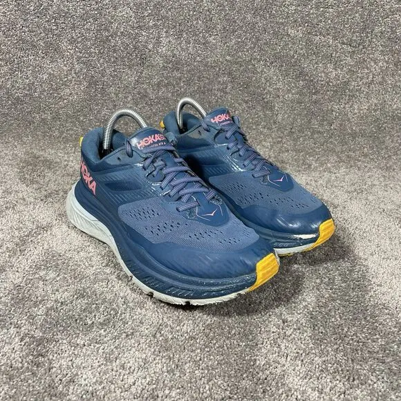 Hoka One One Stinson ATR 6 Blue Athletic Running Shoes 1110507 MBSF Women’s Sz 8