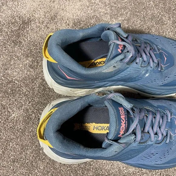 Hoka One One Stinson ATR 6 Blue Athletic Running Shoes 1110507 MBSF Women’s Sz 8