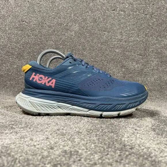 Hoka One One Stinson ATR 6 Blue Athletic Running Shoes 1110507 MBSF Women’s Sz 8