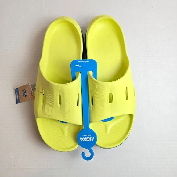 Hoka Ora Recovery Slide 3 Unisex Size M12/W14 Evening Primrose Deep Lagoon