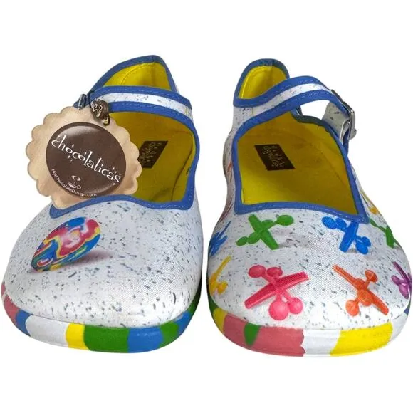 Hot Chocolate Design Chocolaticas Rainbow Jax Maryjane Flats Shoes EU 40 US 10