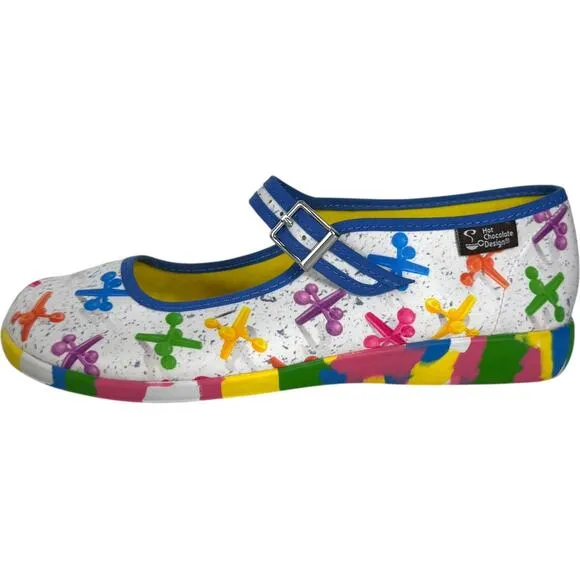 Hot Chocolate Design Chocolaticas Rainbow Jax Maryjane Flats Shoes EU 40 US 10