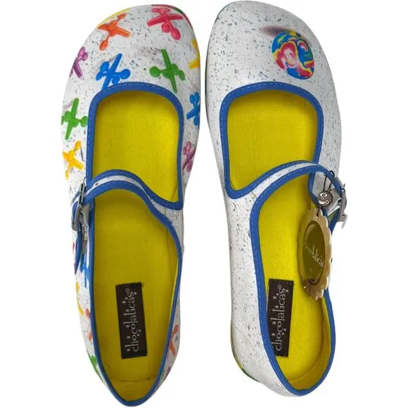 Hot Chocolate Design Chocolaticas Rainbow Jax Maryjane Flats Shoes EU 40 US 10