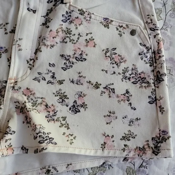 💙HP💙 Rag &amp; Bone Ellie CottonTwill Floral Hi-Rise Shorts
