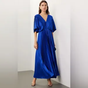 Hutch Colbalt pleated Dress size Small