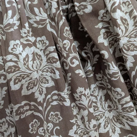 HYACINTH HOUSE Moss Printed Ruffle Collar Bennett Maxi Button Front Dress Sz XS