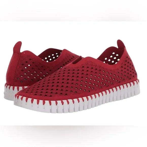 Ilse Jacobsen Tulip Red Flats - 40 - Great Condition