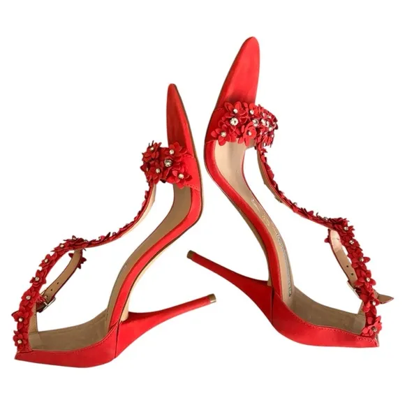 INC International Concepts Women's Rosiee T-Strap Embellished Evening Sandals