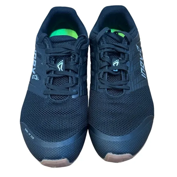 Inov Bare-XF 210 V3 size‎ 7.5 men, 9 women, black gum, cross training, running