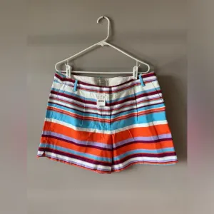J. Crew NWT Women’s 100% Cotton Striped Dress‎ Shorts Size 14