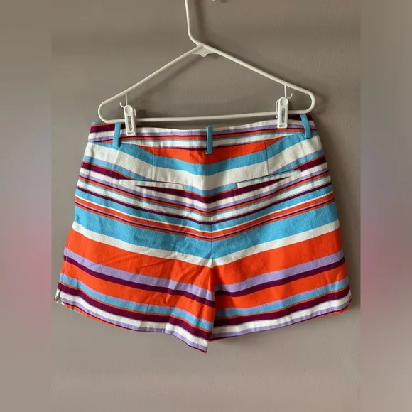 J. Crew NWT Women’s 100% Cotton Striped Dress‎ Shorts Size 14