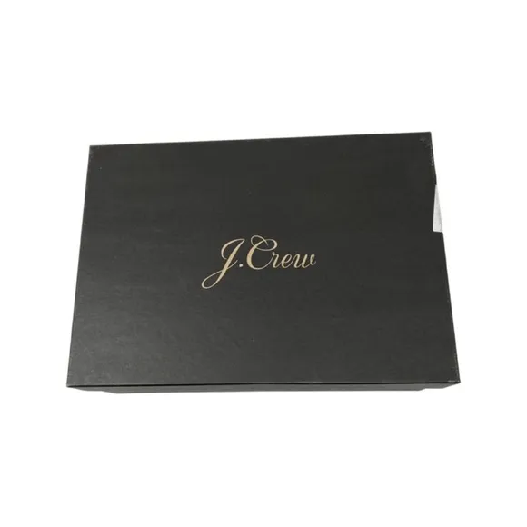 J. Crew Stella Block Heel Sandals Size 9.5 NWT Black Leather Made In Italy