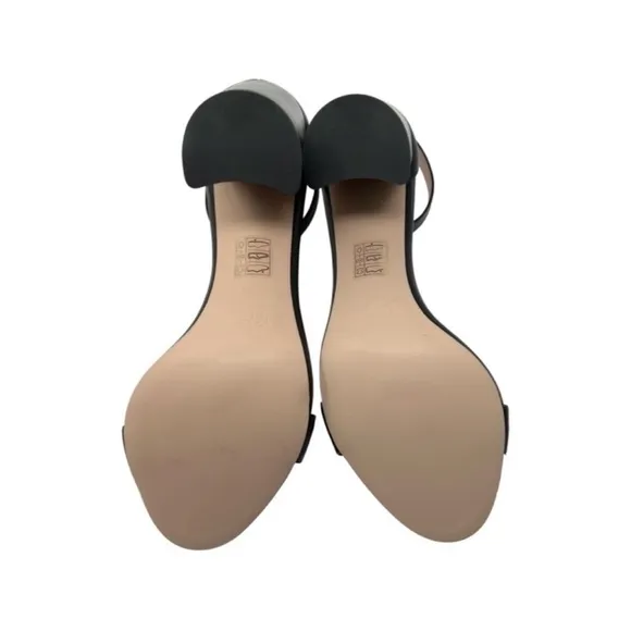 J. Crew Stella Block Heel Sandals Size 9.5 NWT Black Leather Made In Italy